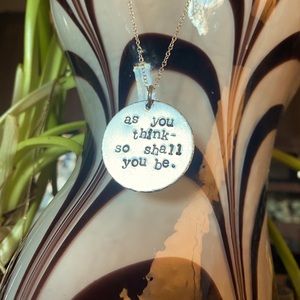 Quotes stamped custom 925 jewelry